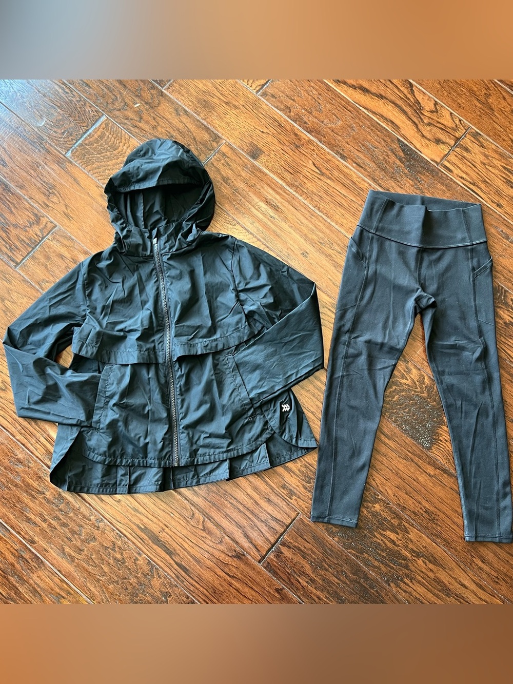 All in Motion Girls Black Active Set Size 8